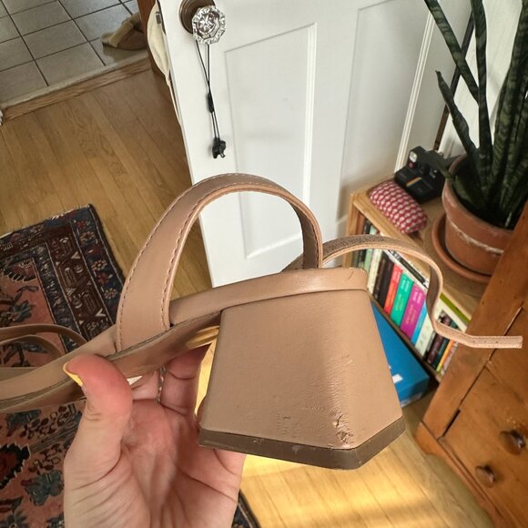 ASOS heeled sandals, beige, size 8 - Picture 6 of 6